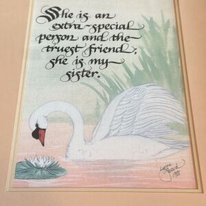 Vintage 1989 Original watercolor by Lynn Gerard